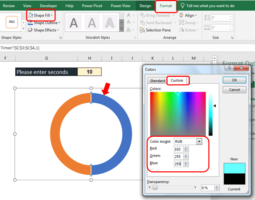 Animated Countdown Timer in Excel TheDataLabs