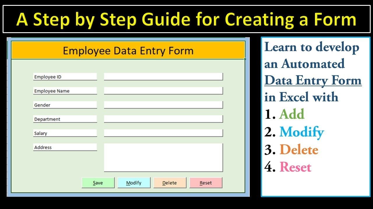 data entry form creator