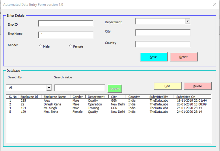 fully automated data entry userform