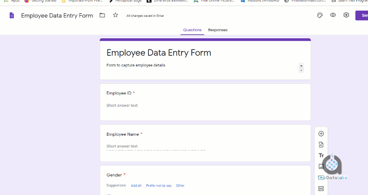 Connecting Form to Google Sheet