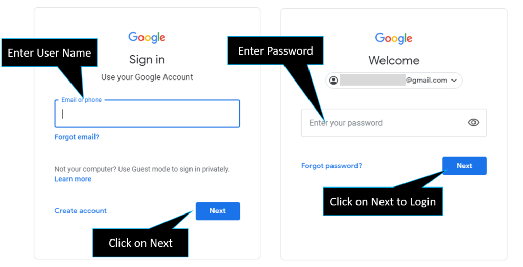 Sign In to Google Account