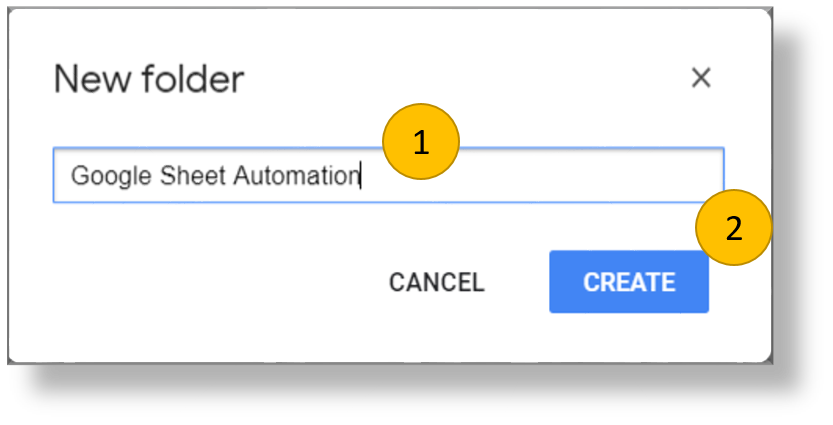 Google Sheet Automation Folder