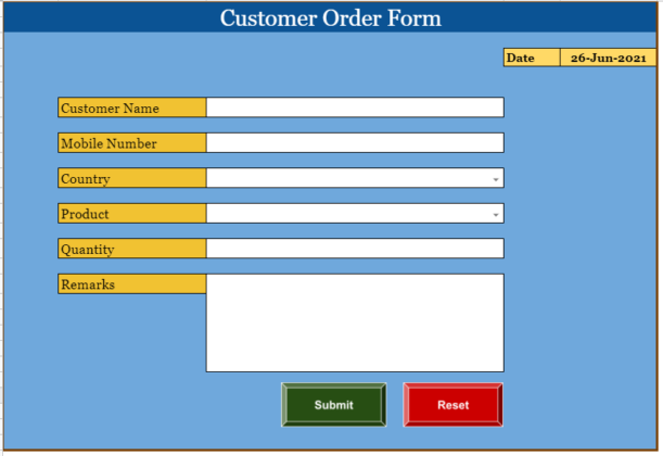 Customer Order Form in Google Sheet and Apps Script | TheDataLabs