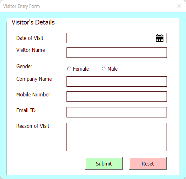 Visitor Form