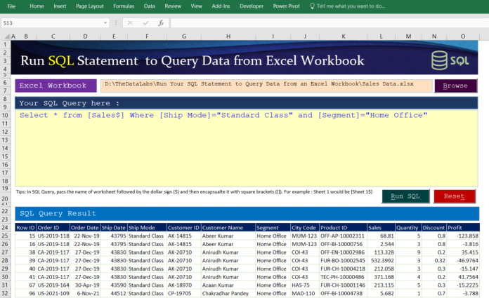 Create a SQL Query Executor Application in MS Excel - 3 Easy Steps ...