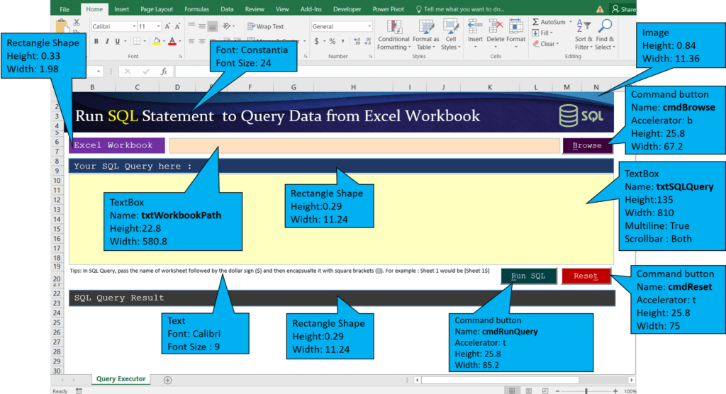 User Interface SQL