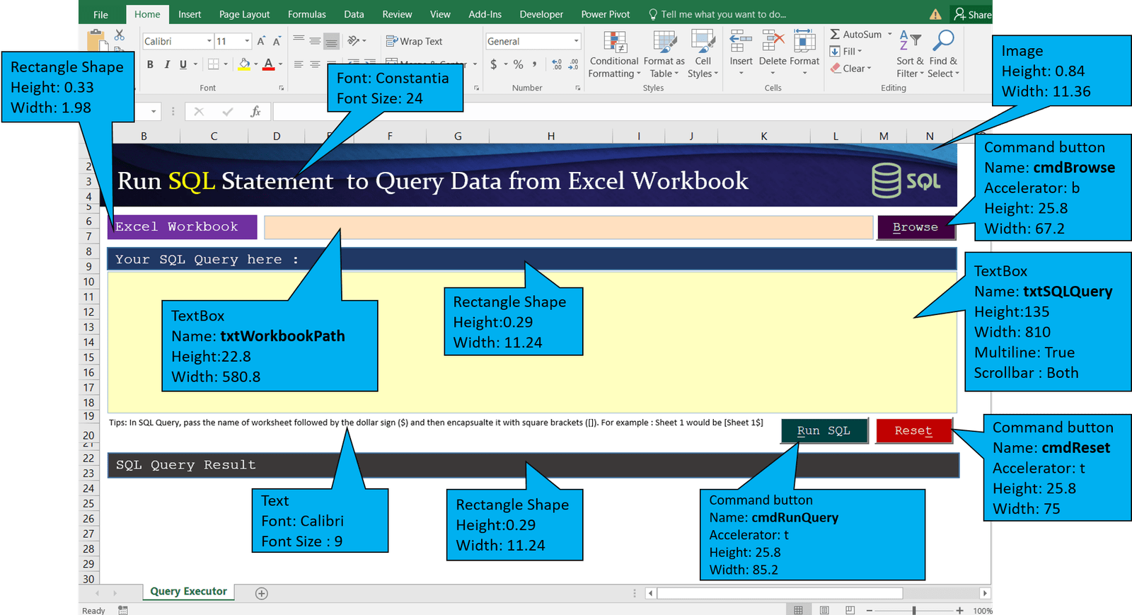 Develop SQL Query Executor Application in MS Excel - Easy (2025 ...