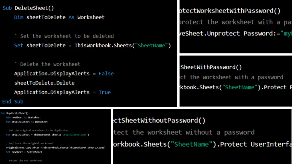 35 Essential VBA code for everyday Excel tasks