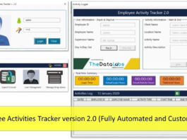 Employee Activities Tracker