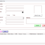 Automated Student Registration Form