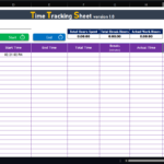 Time and Tracking Sheet