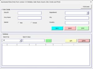 Fully Automated Data Entry Form In Excel and VBA (Support File ...
